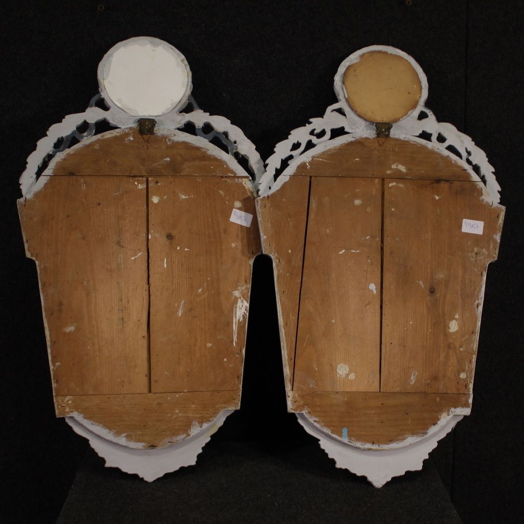 Home Decor Pair Of Louis XVI Style Mirrors From The 20th Century photo
