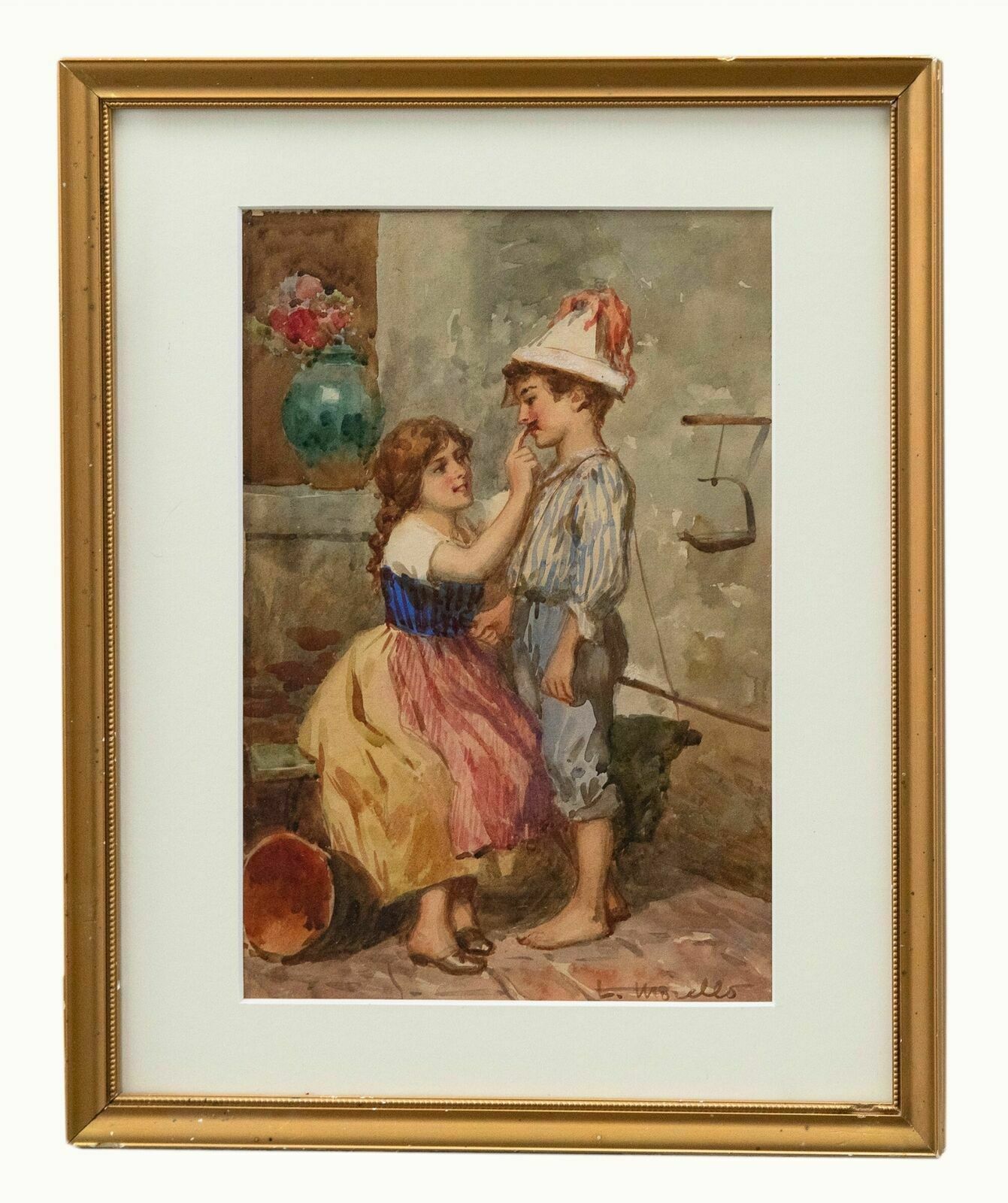 Leonardo Morello   Italian School Early 19th Century Watercolour, Dressing Up