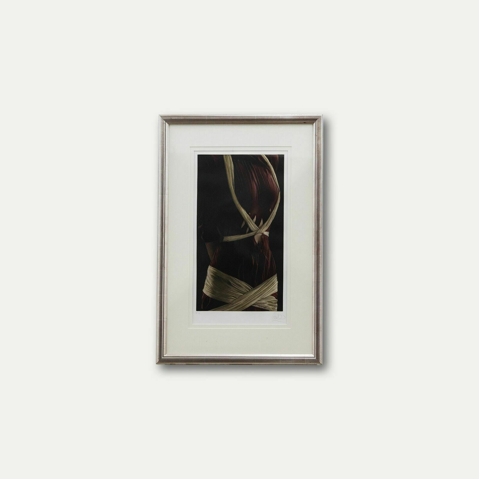 Willi Kissmer (1951 2018)   Framed Contemporary Etching, White Ribbons photo buy