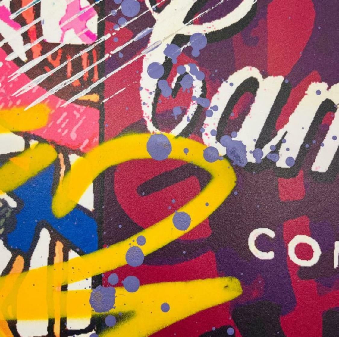 Campbell Super Blonde A Street Art Mix Media Paper Embellished By Hand By Airoh photo 1594.0