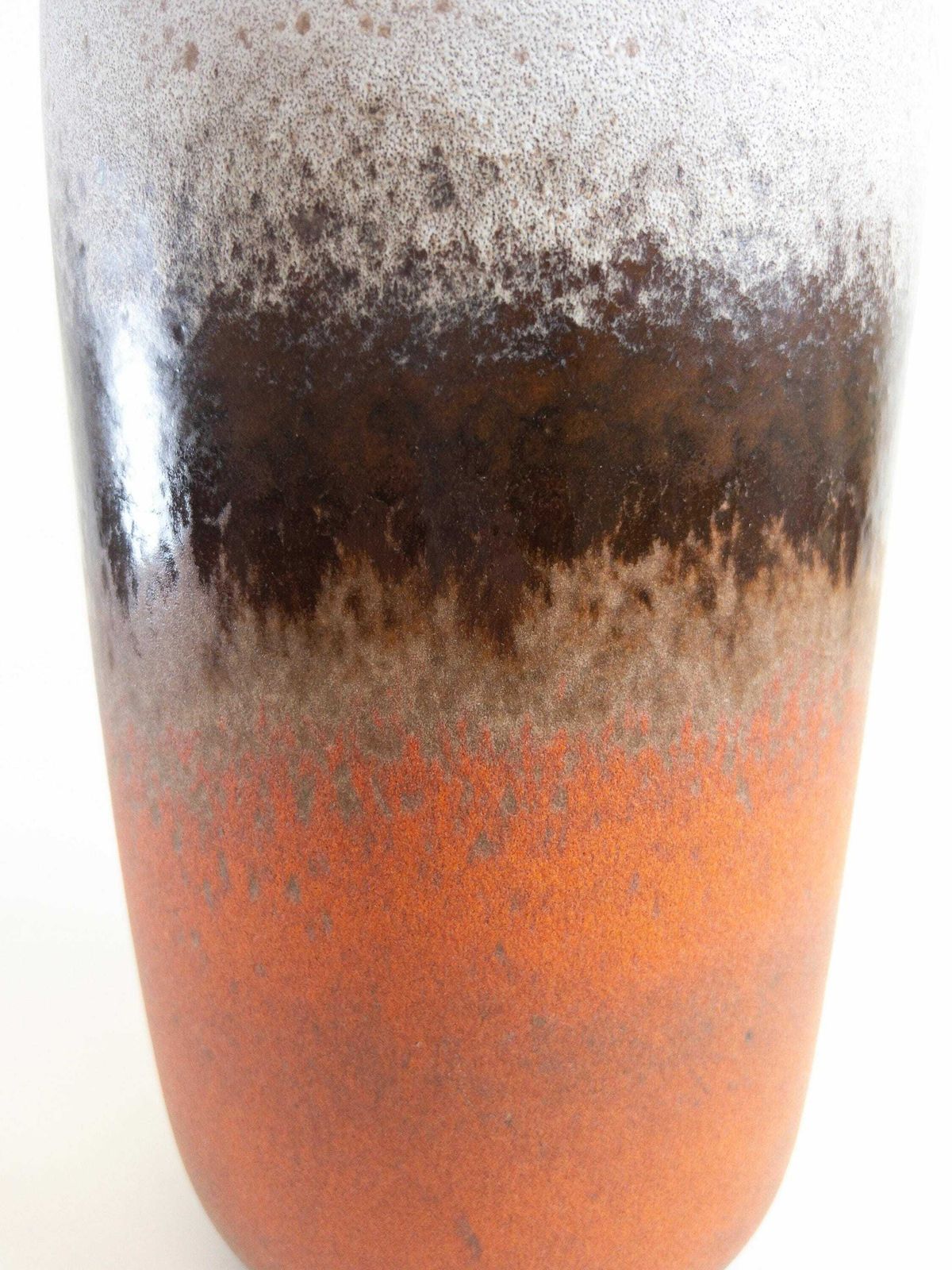 Xl Tall Scheurich Floor Vase   Foamy Fat Lava West German Pottery Vase   Scheurich West Germany 517 38 photo vintage