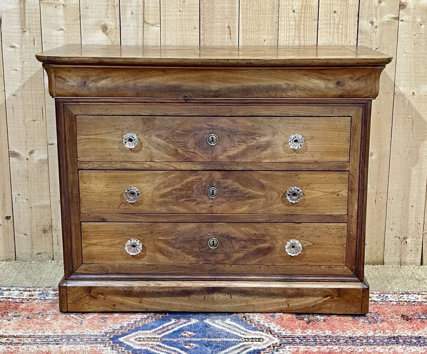 Louis Philippe 5 Drawer Chest Of Drawers From The 19th Century In Cherry Wood photo 1580.0
