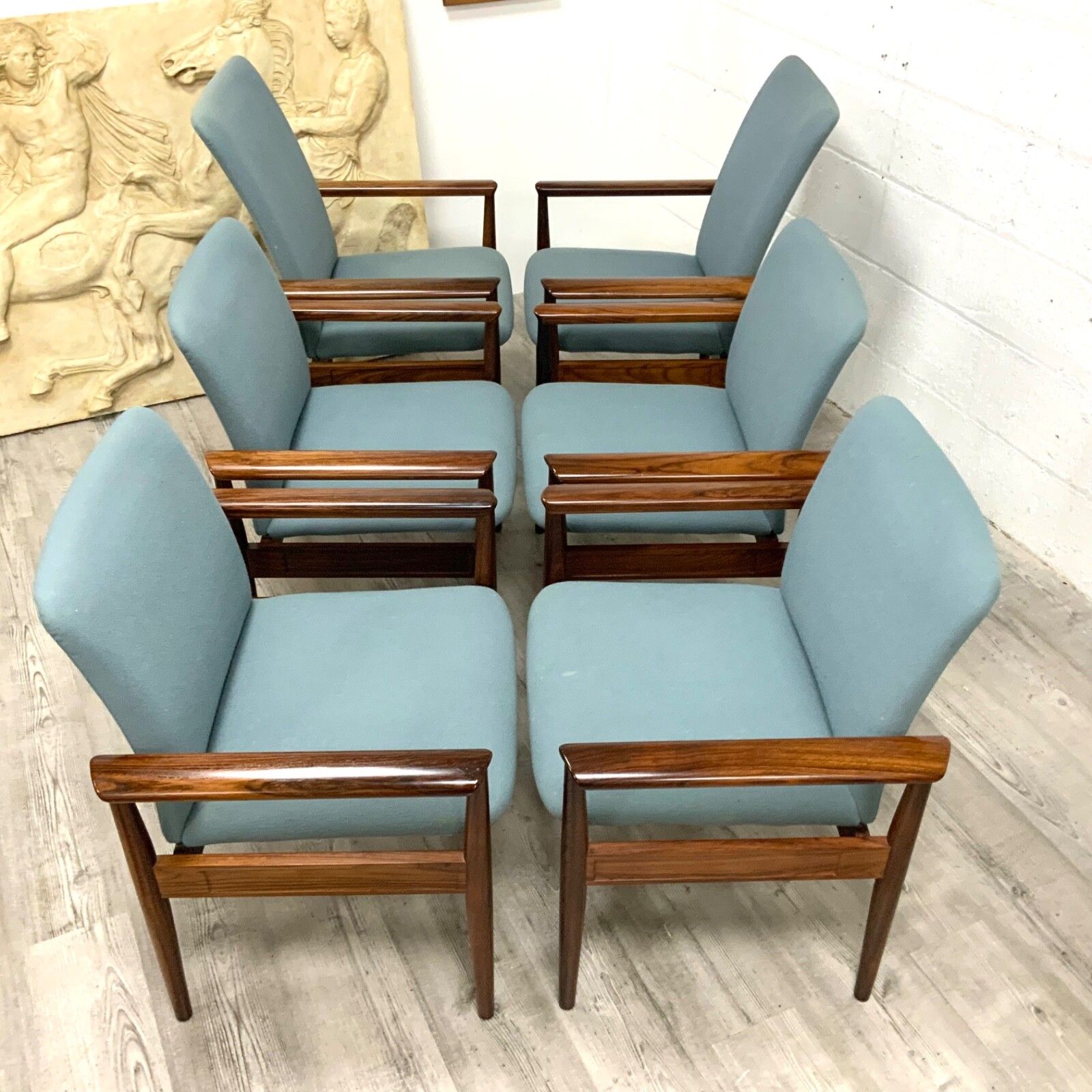 A Set Of 6 Danish Rosewood “Diplomat” Chairs  Model 209 By Finn Juhl For Cado photo furniture