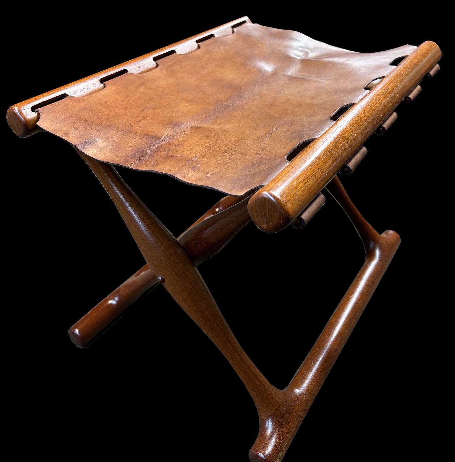 Folding 'Gold Hill' Stool By Poul Hundevad photo Furniture
