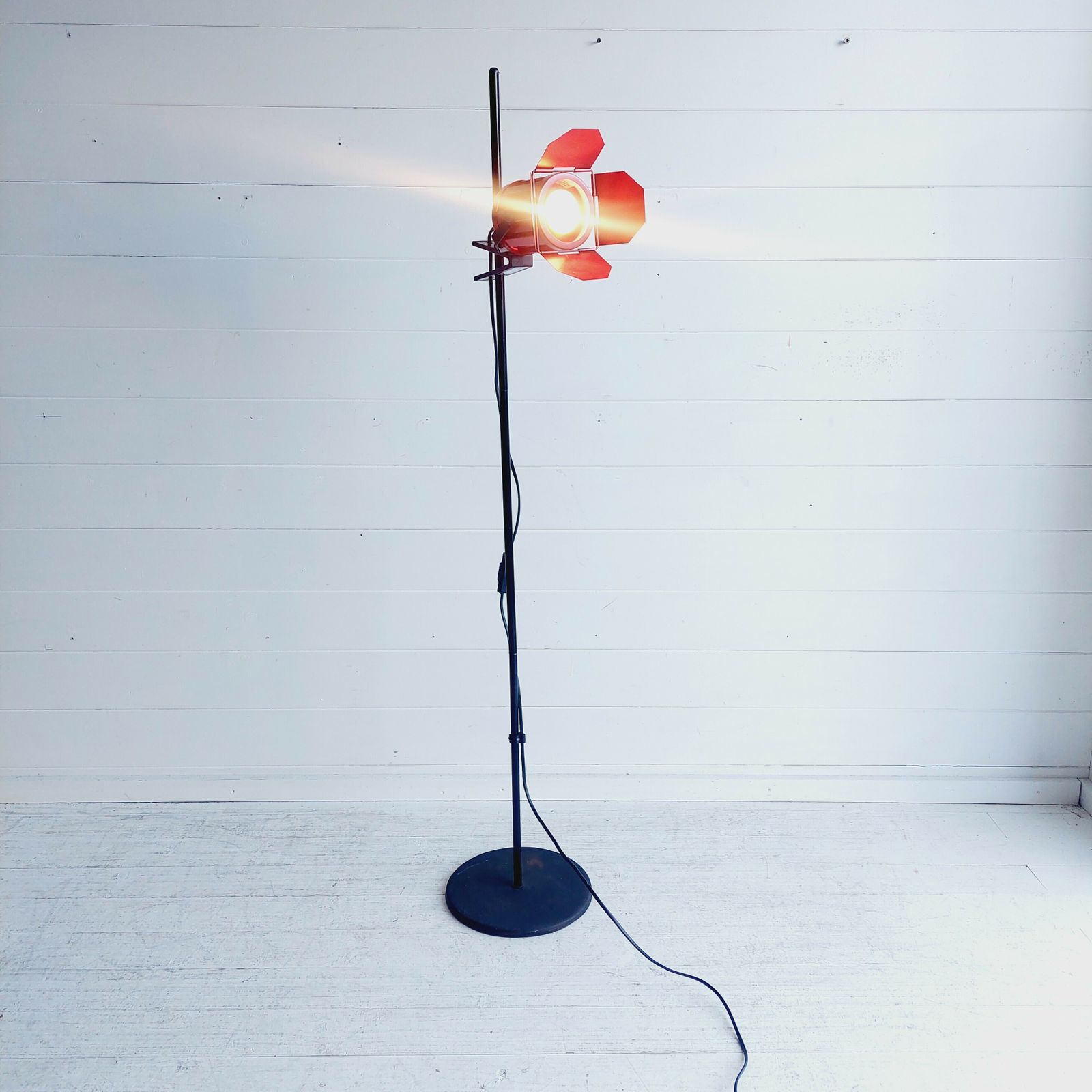 Mid Century  Adjustable Spotlight Floor Lamp Ikea "Reflektor" Spotlight Studio Light 1980s photo furniture