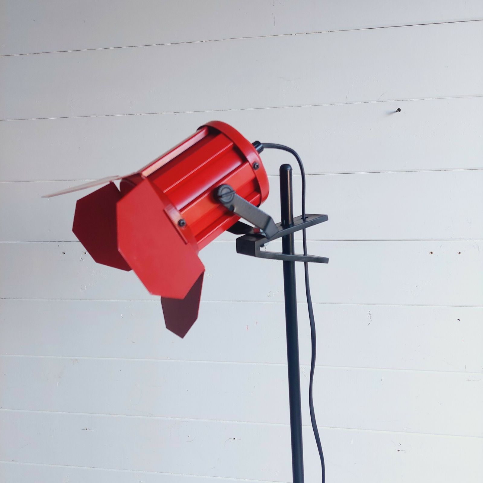photo for sale Mid Century  Adjustable Spotlight Floor Lamp Ikea "Reflektor" Spotlight Studio Light 1980s