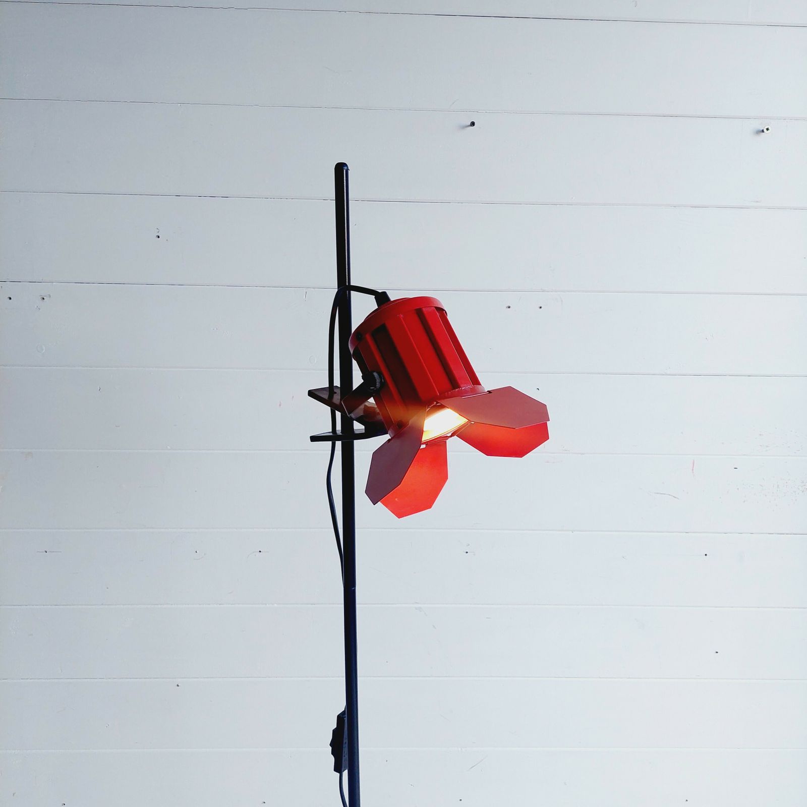 Lighting Mid Century  Adjustable Spotlight Floor Lamp Ikea "Reflektor" Spotlight Studio Light 1980s photo