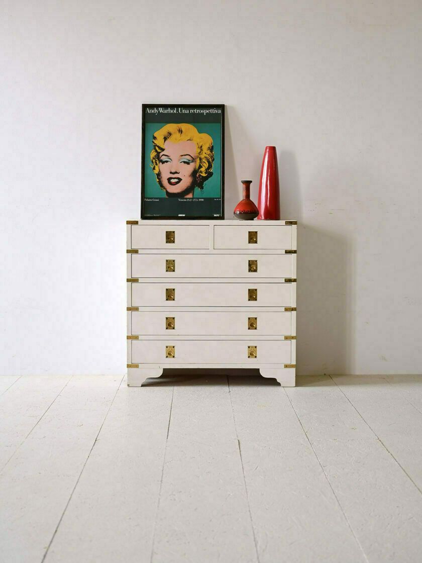 White 6 Drawer Chest Of Drawers