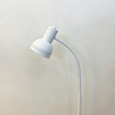 Vintage White Metallic Floor Lamp, 1970s photo 180.0