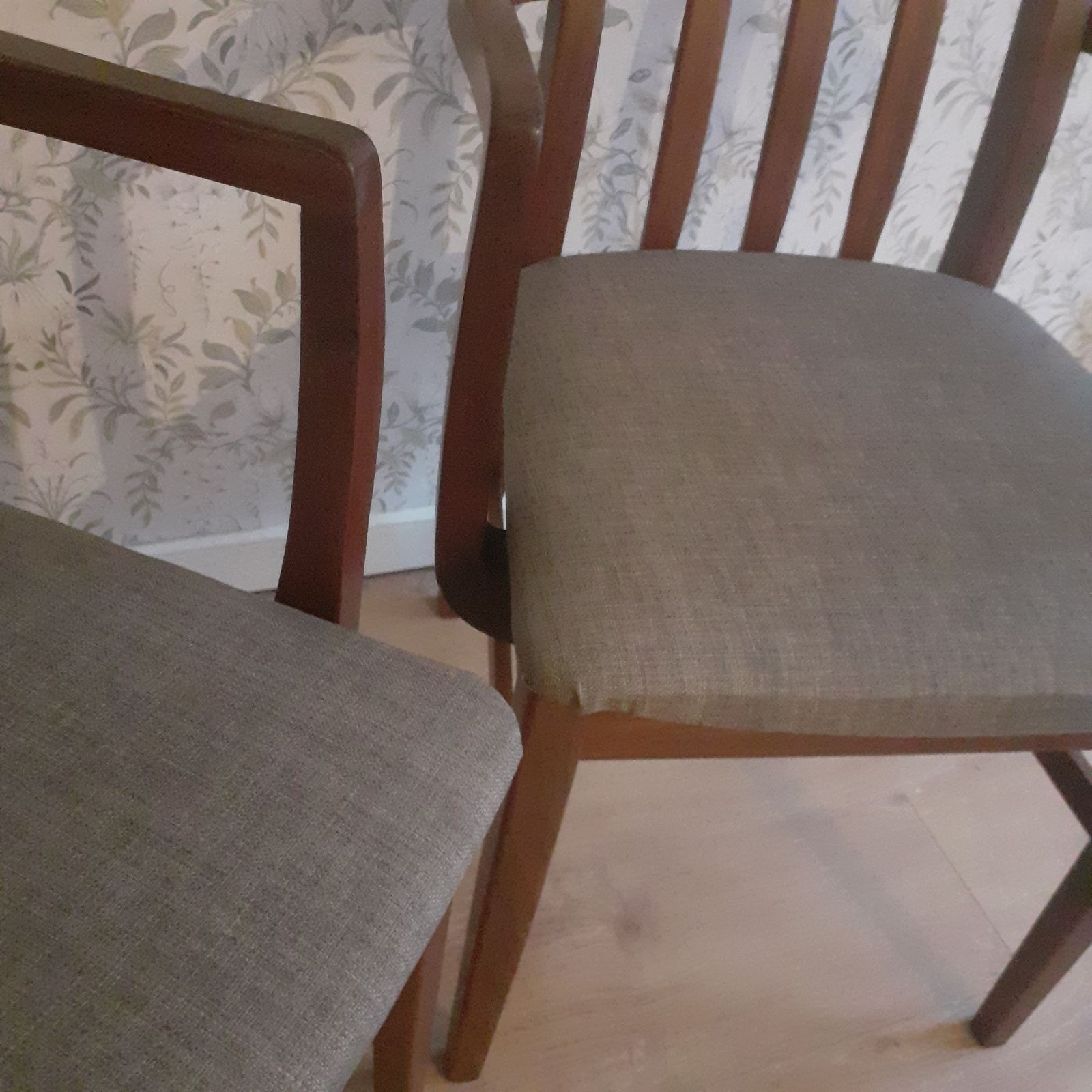 photo buy 2 X William Lawrence Mid Century Teak Carver Dining Chairs