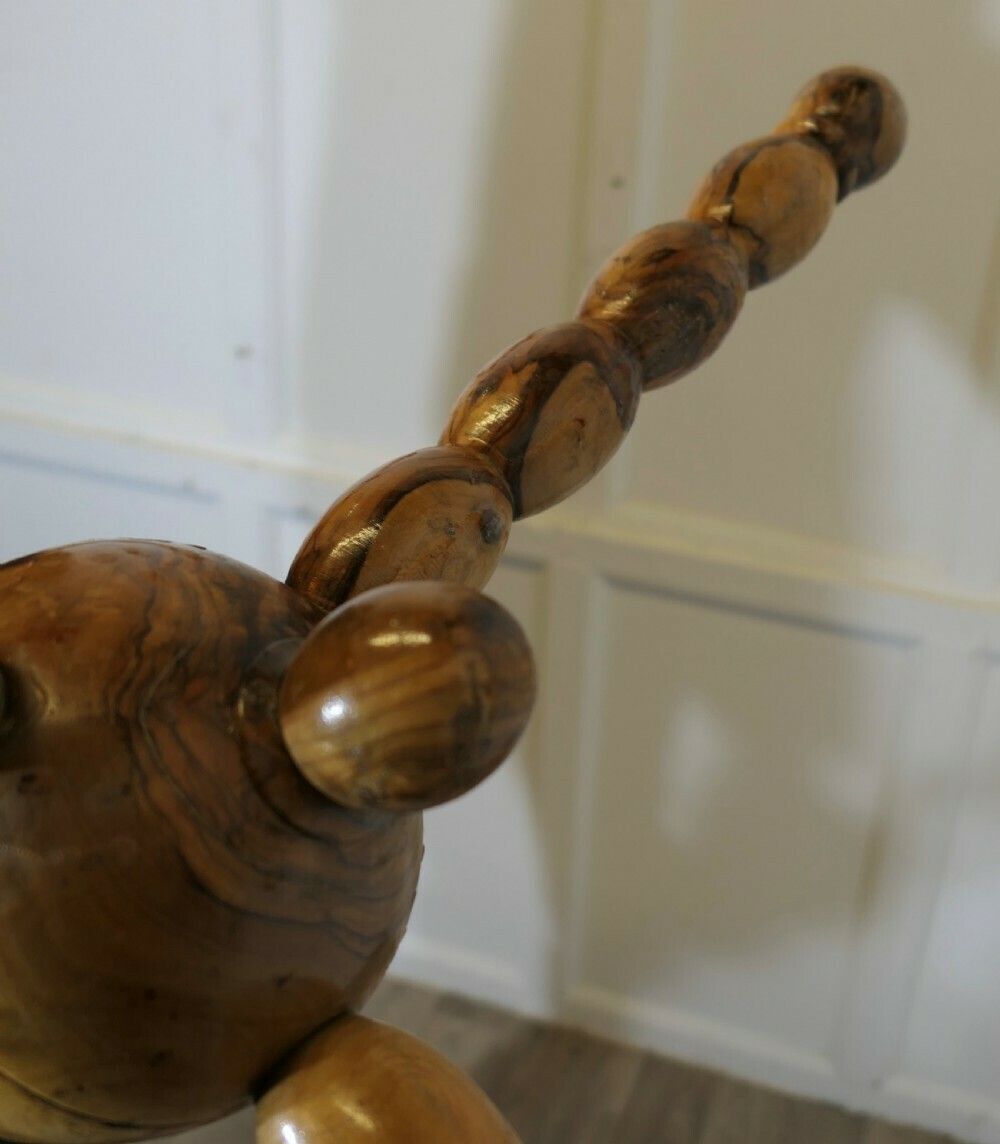 Bobbin Turned Yew Wood Hall Stand For Hats Coats And Umbrellas photo for sale