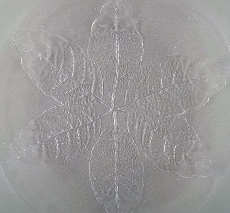 Scandinavian Art Glass, 21 Mouth Blown Cover Plates In Art Glass photo for sale