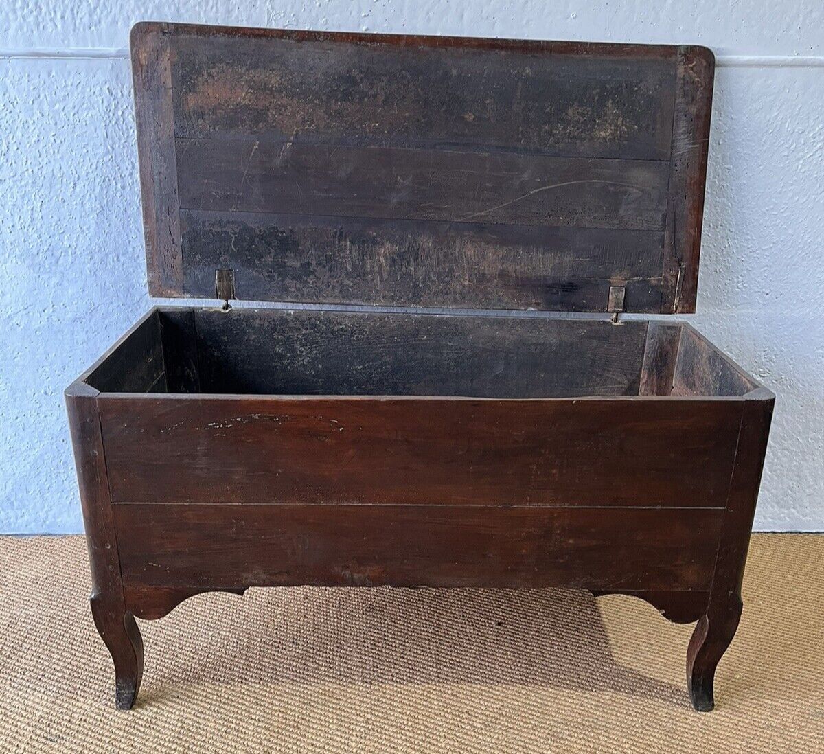 Antique 18th C French Louis XV Fruitwood Coffer Storage Chest Trunk Side Table photo furniture