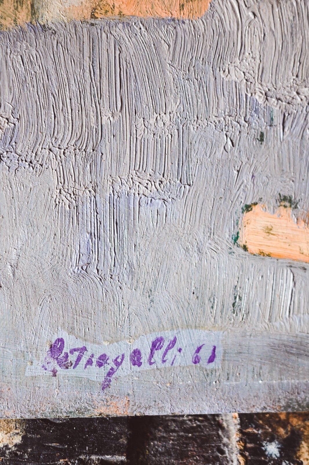 Hand Painted Painting, On Panel, Oil, Caesar Petrogalli  50*70cm photo for sale