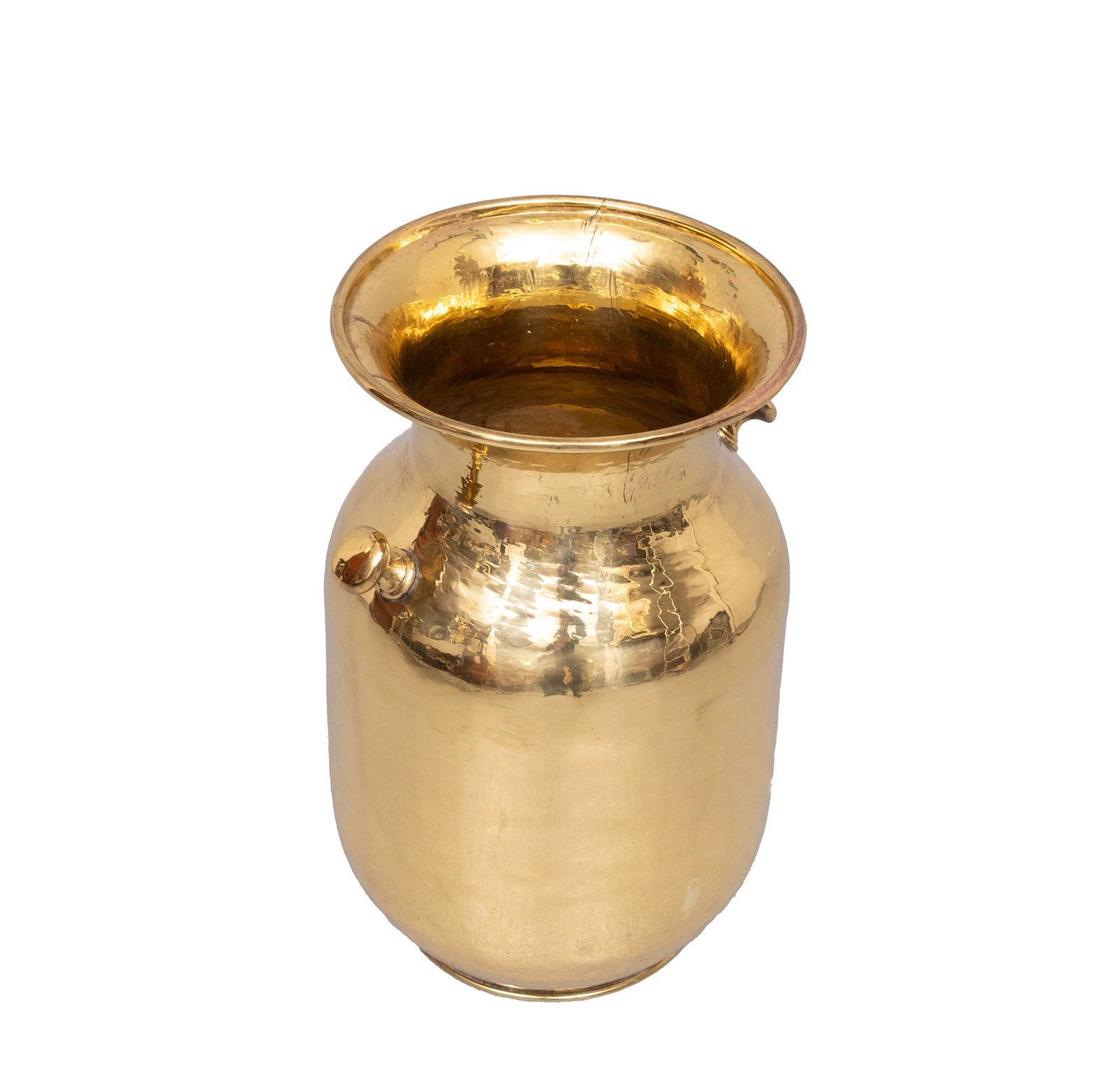 Handmade Brass Umbrella Stand By Samex Italy 1970s photo vinterior