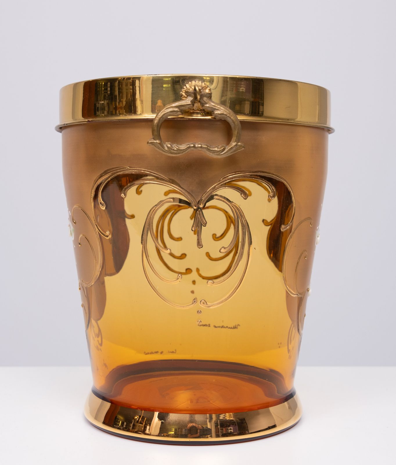 Murano Goudgedecoreerde Glazen Ijsemmer photo Woonaccessoires