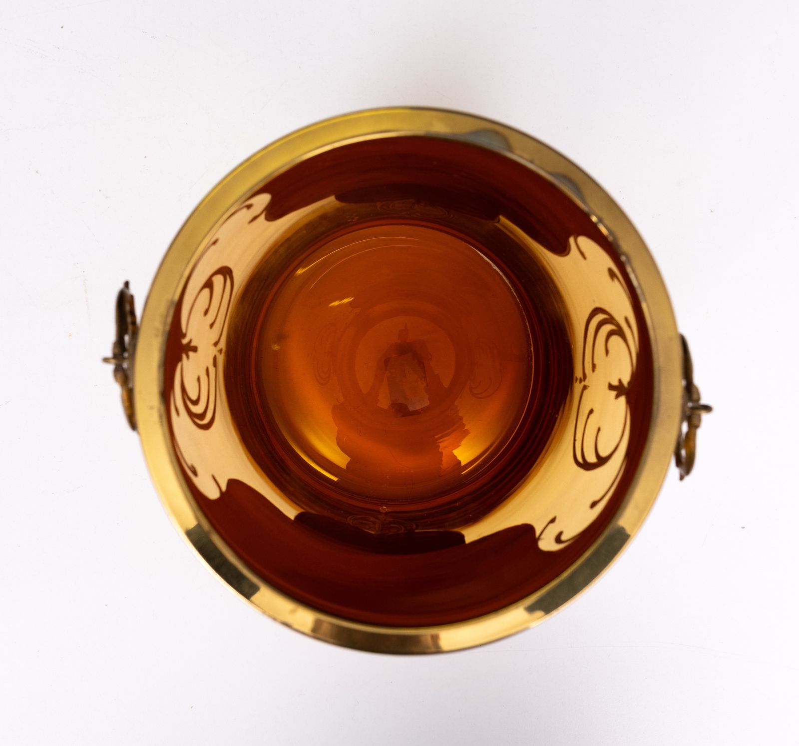 photo vinterior Murano Gold Decorated Glass Ice Bucket
