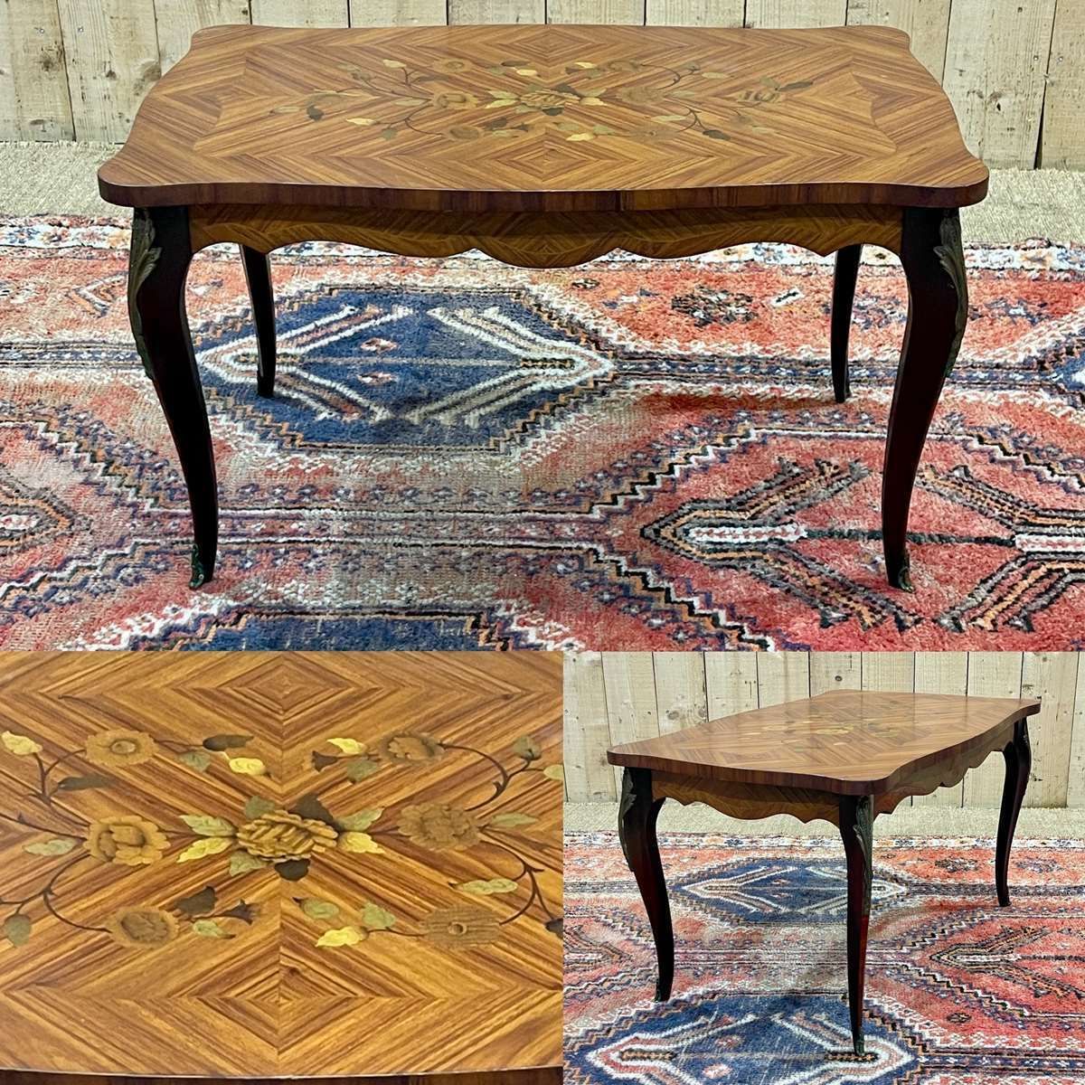 Louis XV Style Rosewood Coffee Table From The 1970s