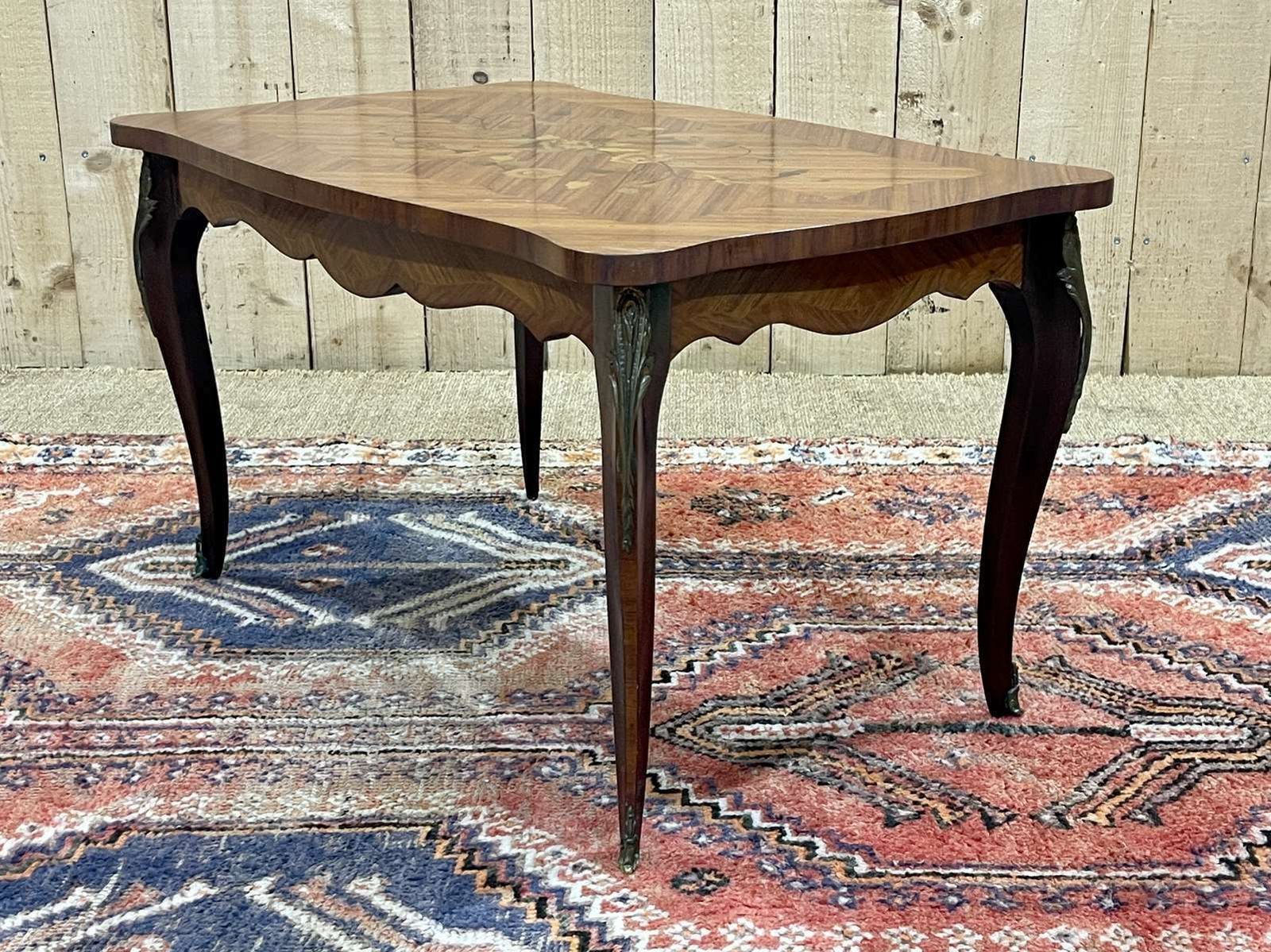 photo for sale Louis XV Style Rosewood Coffee Table From The 1970s