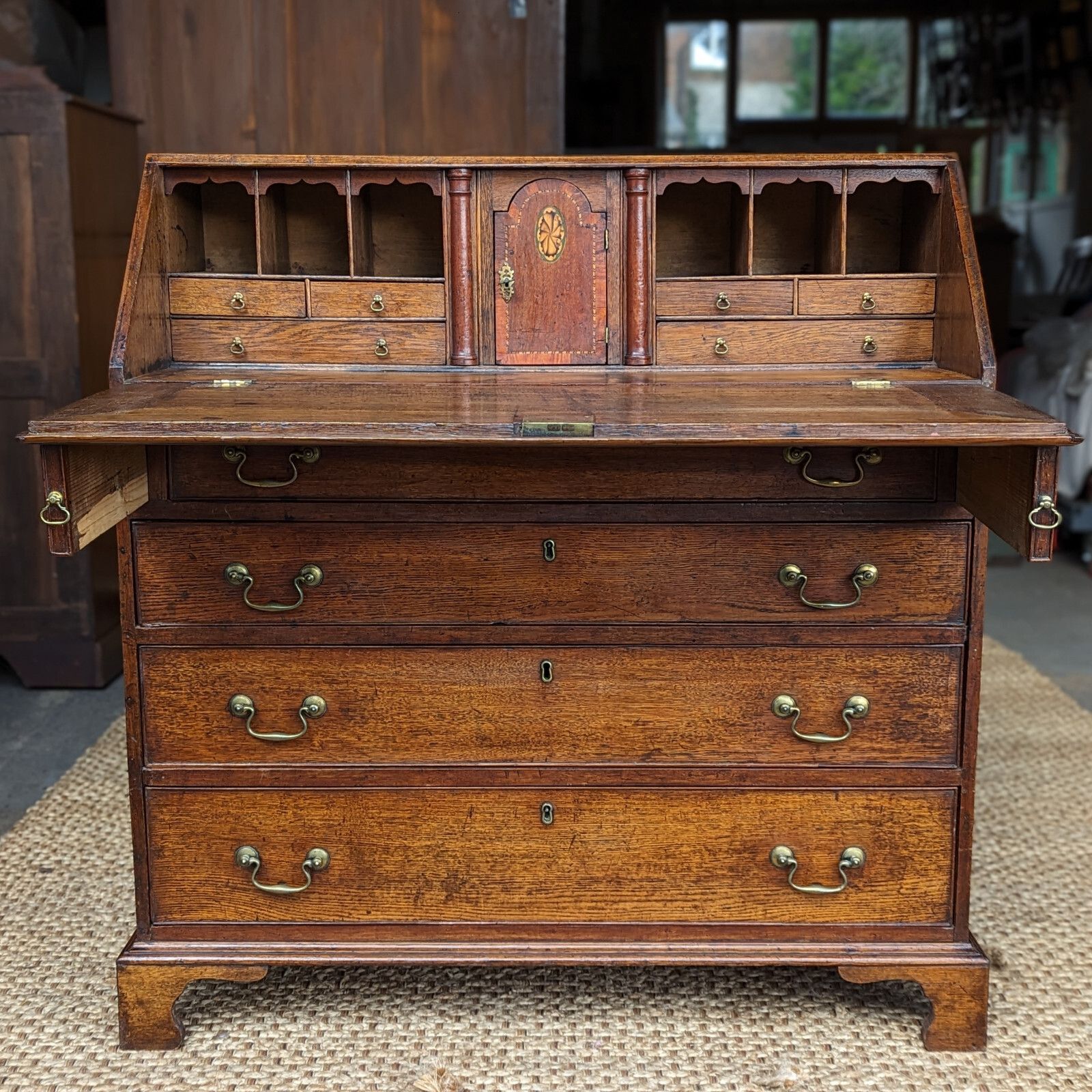 photo for sale Antique Bureau Country Oak (Delivery Available) C1800 Home Office