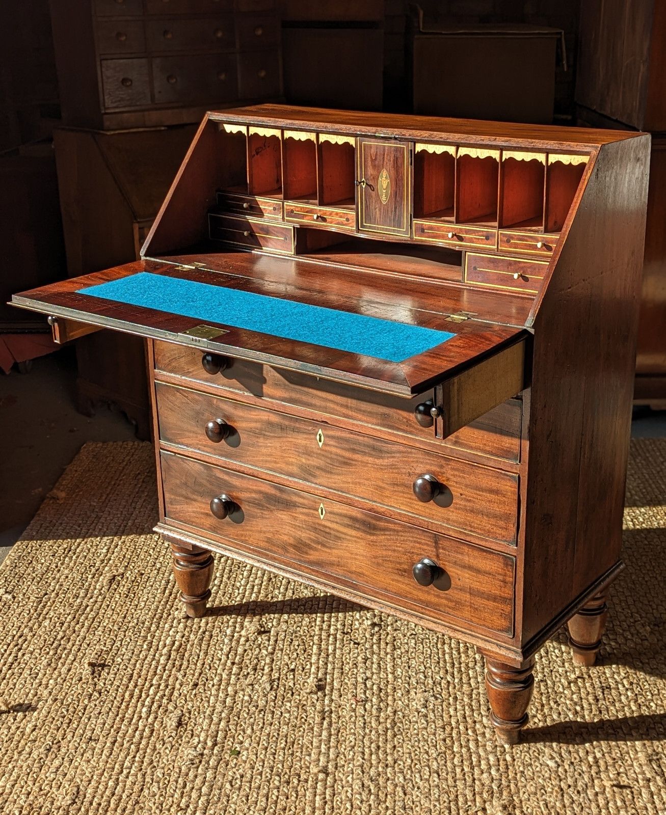 Antique Bureau (Delivery Available) Mahogany C1820 Home Office photo Furniture