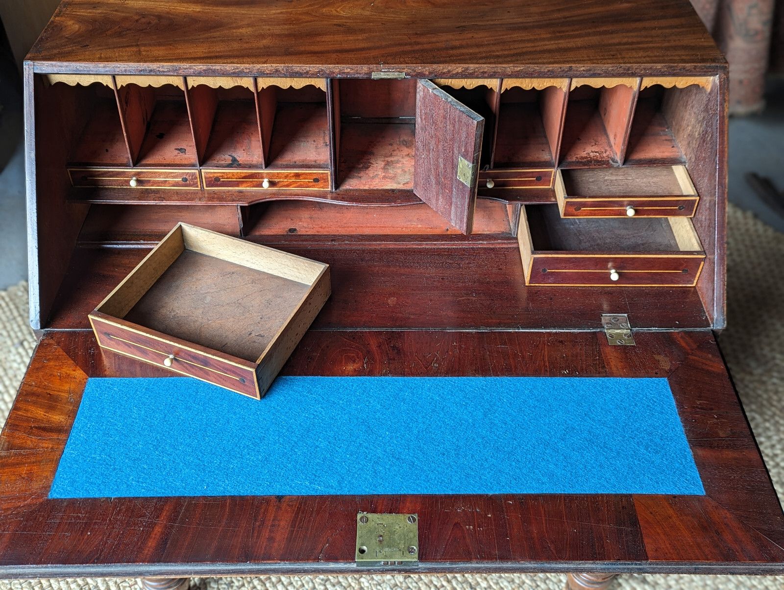 Antique Bureau (Delivery Available) Mahogany C1820 Home Office photo vintage