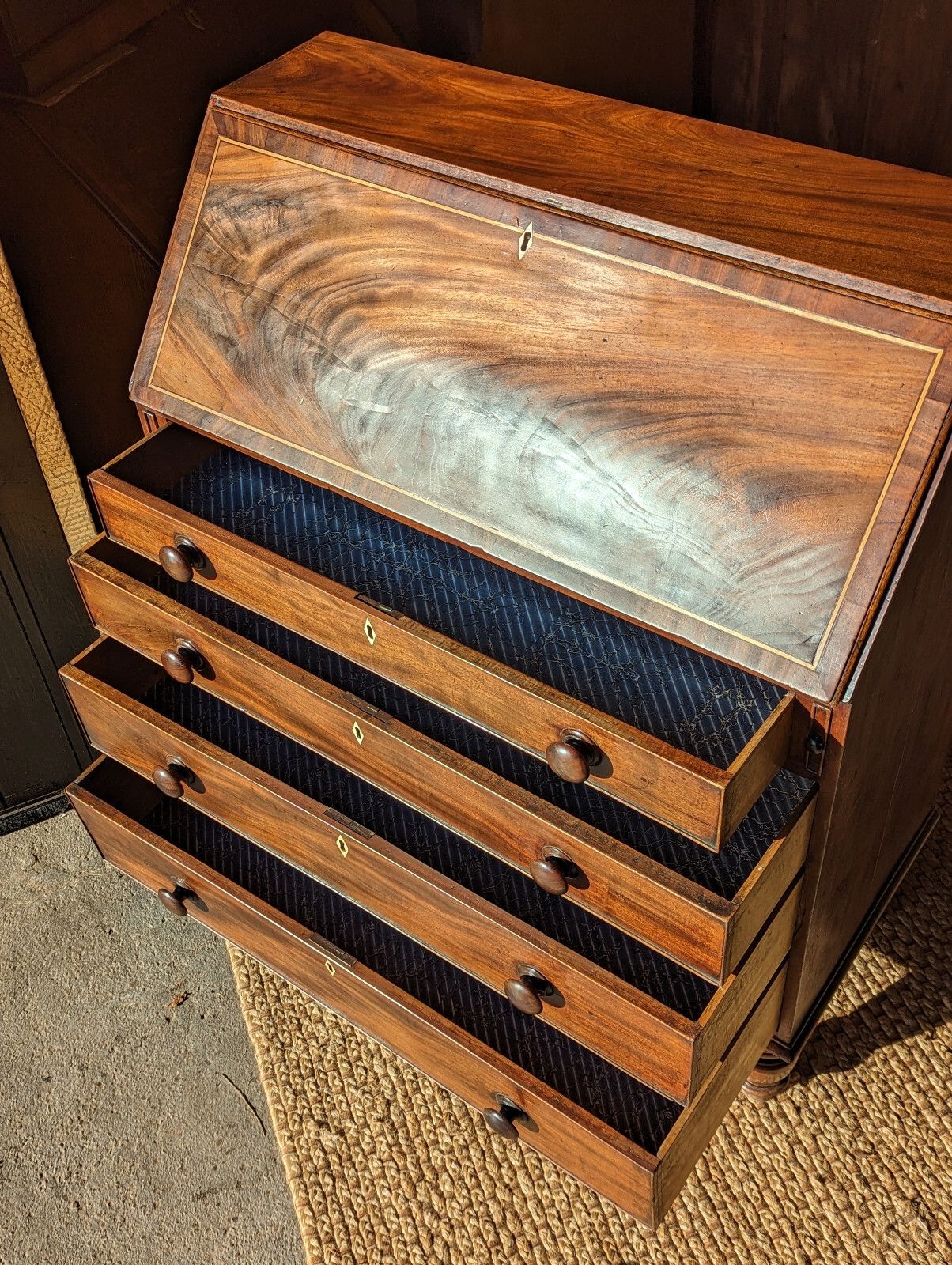 photo furniture Antique Bureau (Delivery Available) Mahogany C1820 Home Office