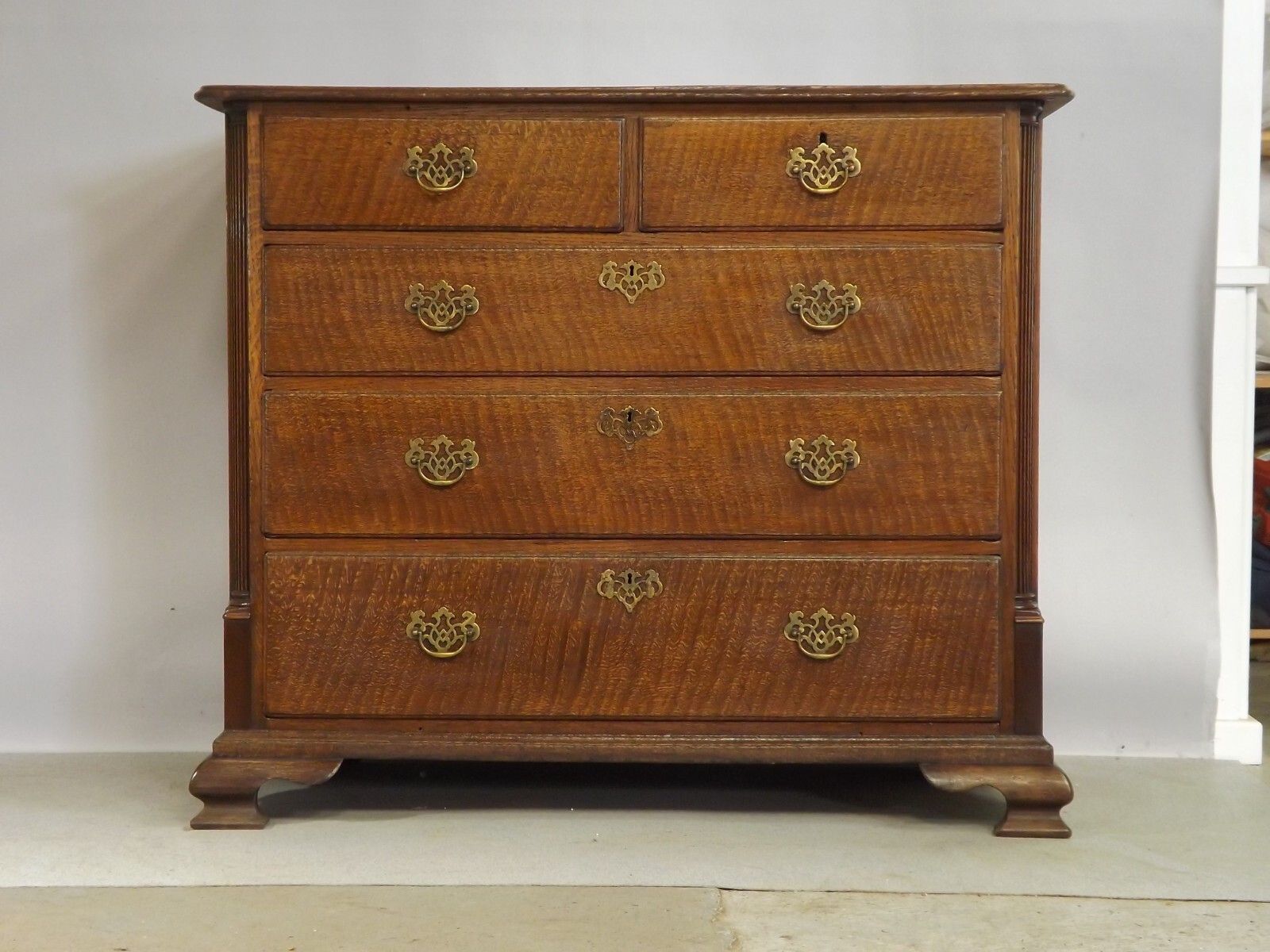 Chest Of Drawers (Delivery Available) Oak & Mahogany Antique photo for sale