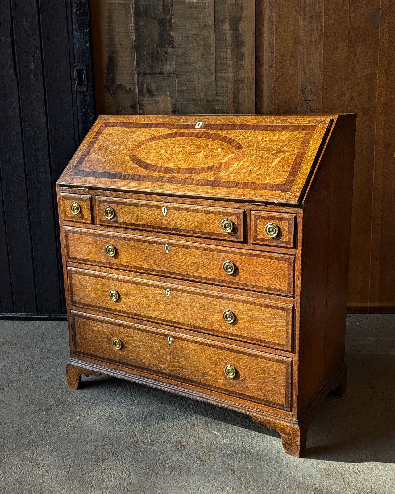 Antique Bureau Oak (Delivery Available) Home Office