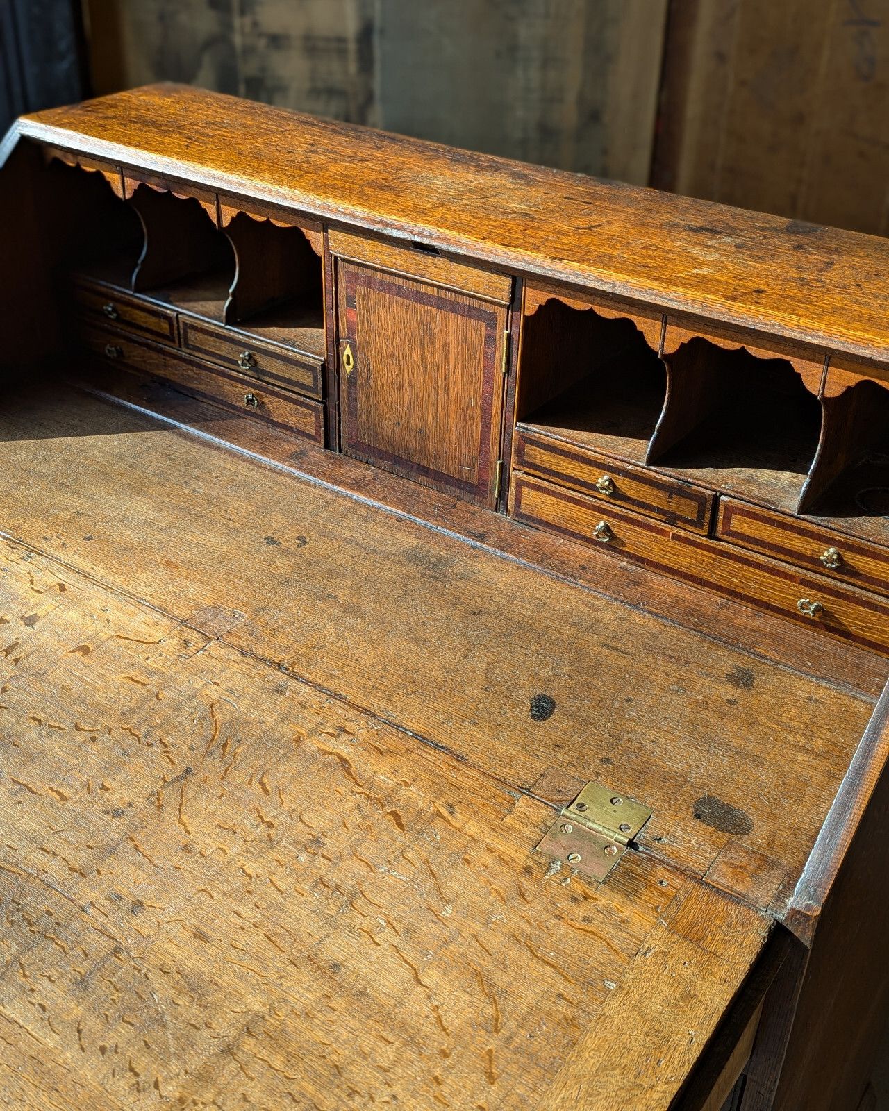 photo furniture Antique Bureau Oak (Delivery Available) Home Office