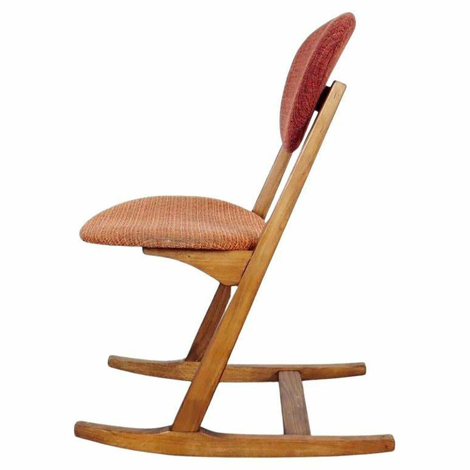 Unique Mid Century Modern Rocking Chairs, 1970s '4 Pieces' photo for sale