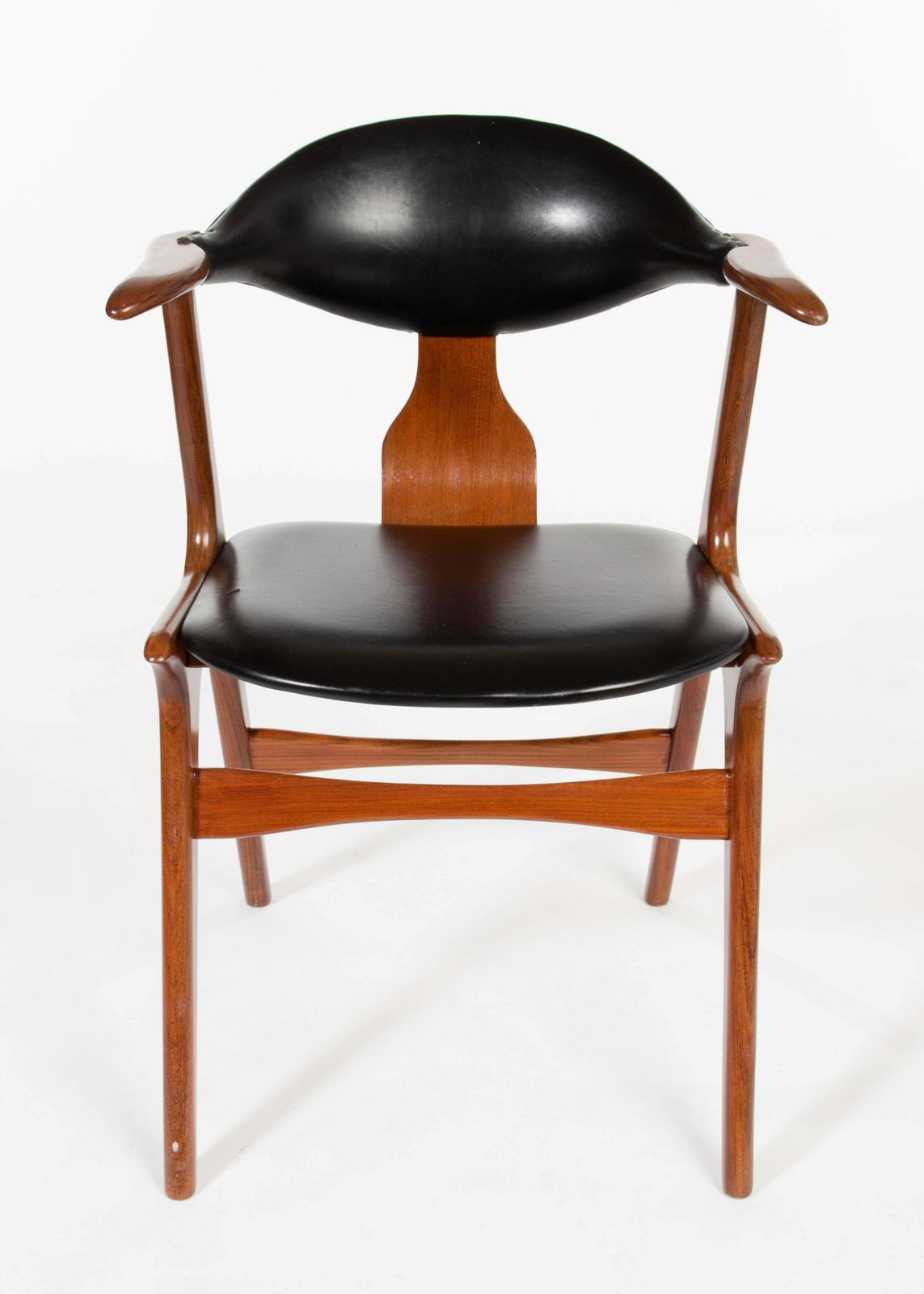 Louis Van Teeffelen Awa Holland Cow Horn Chairs, 1950s, '3 Pieces' photo for sale
