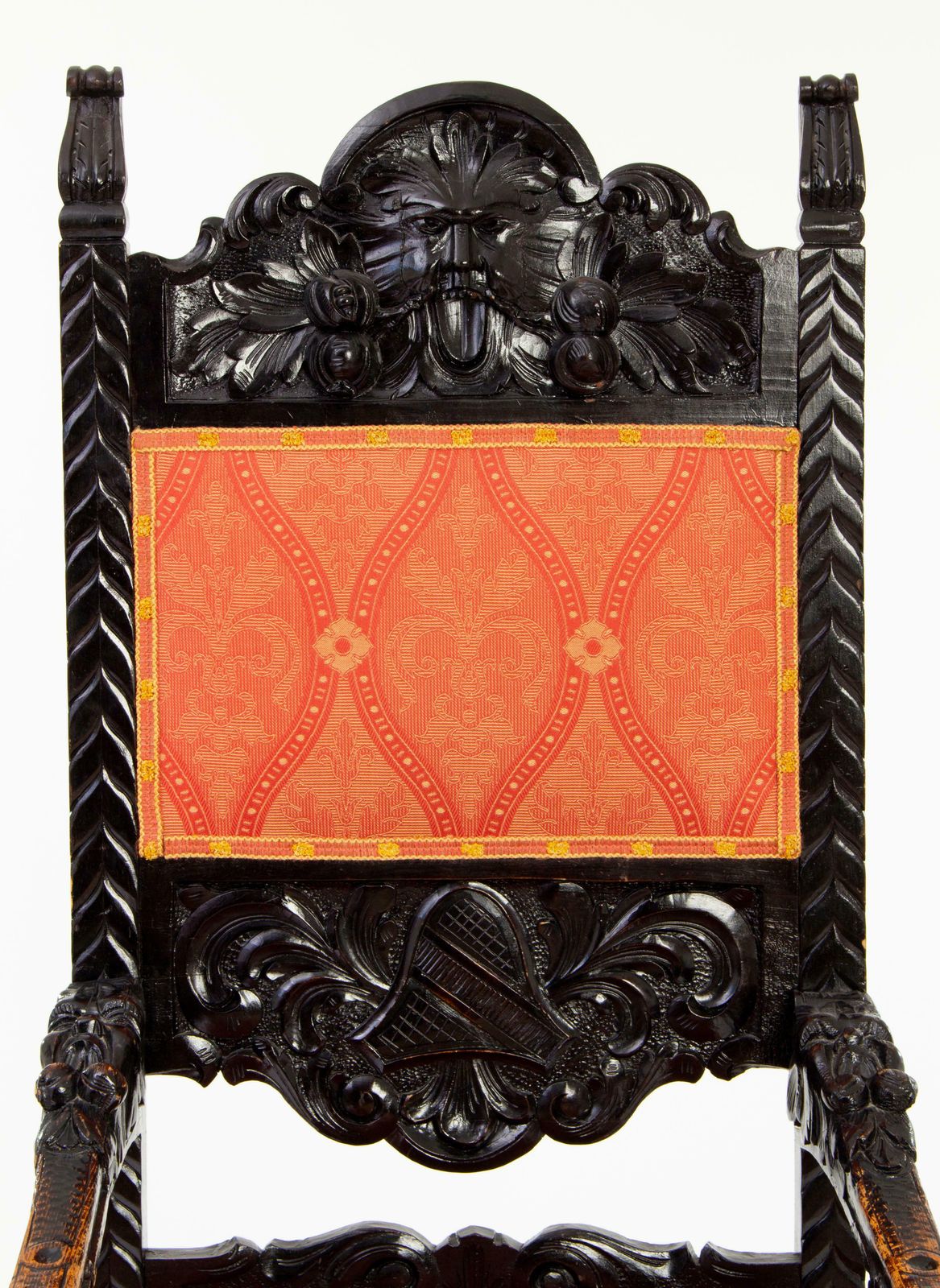 Antique Carved Basswood Throne Chairs In Historicist Style, Ca. 1900 photo furniture