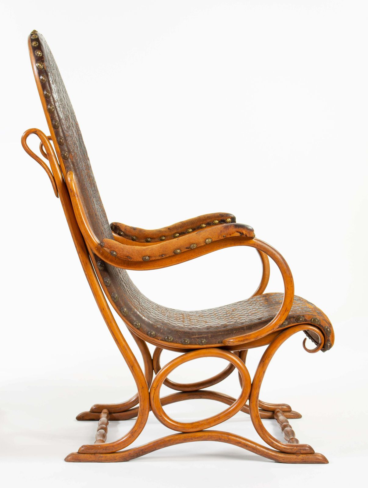 Bentwood Armchairs In Pair, Model No. 1, Designed By Gebrüder Thonet C. 1900 photo Furniture