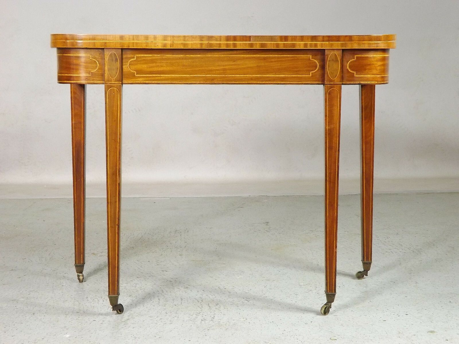 Sheraton Card Table (Delivery Available) Mahogany Satinwood Antique photo 650.0