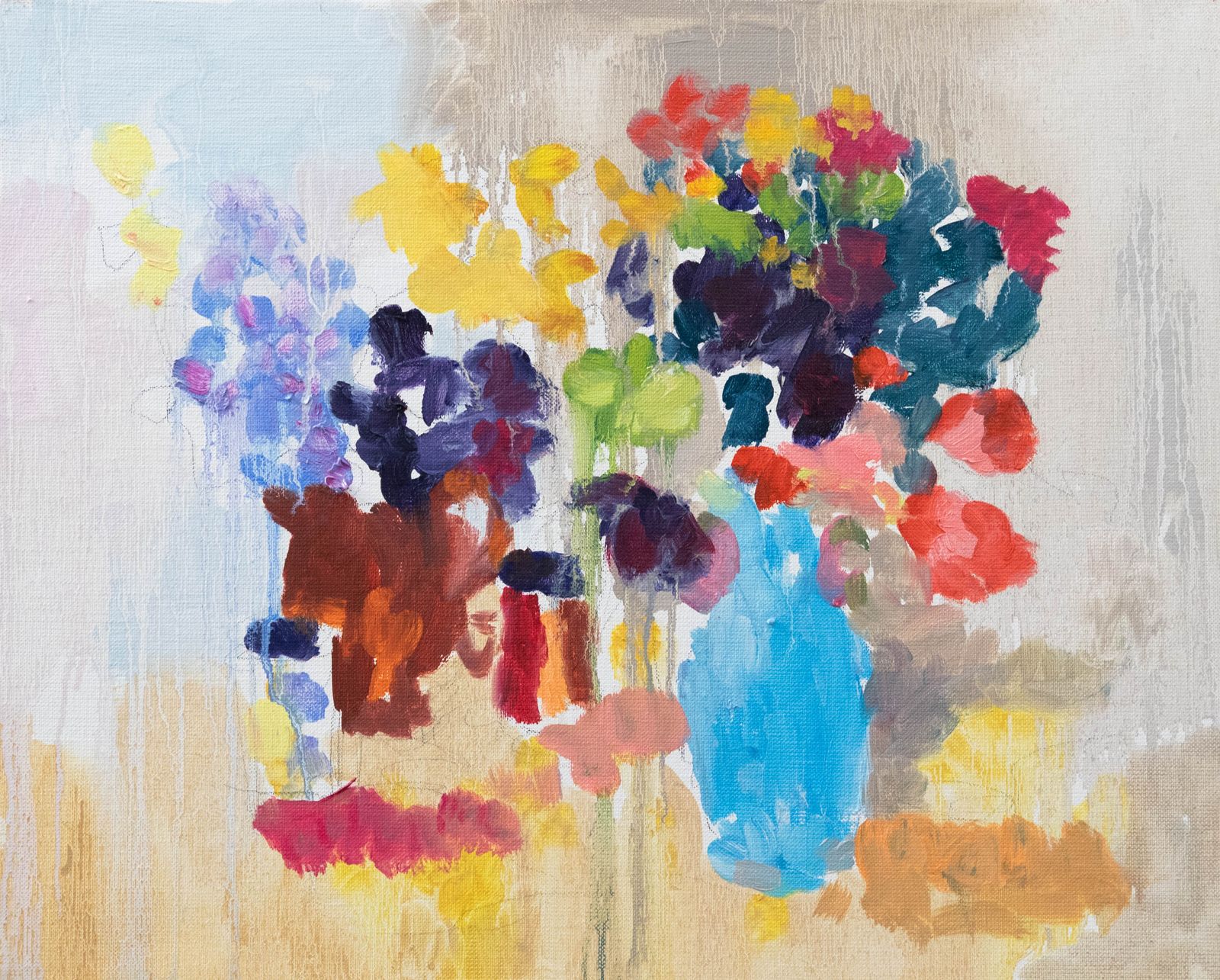 Annelise Firth (B.1961) 2023 Oil, Blue Vase