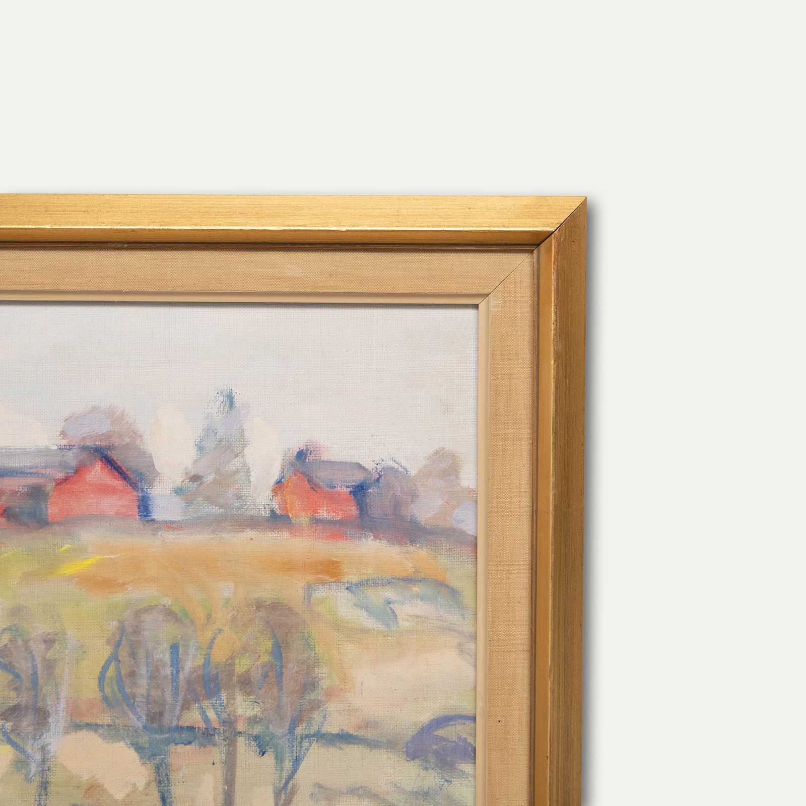 Uno Bornemark Mid 20th Century Oil, Road To The Farm photo vinterior