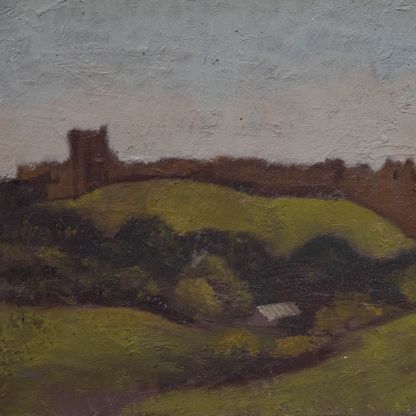 Vivian Bewick (1912 1999) Mid 20th Century Oil, Ruined Castle photo Art