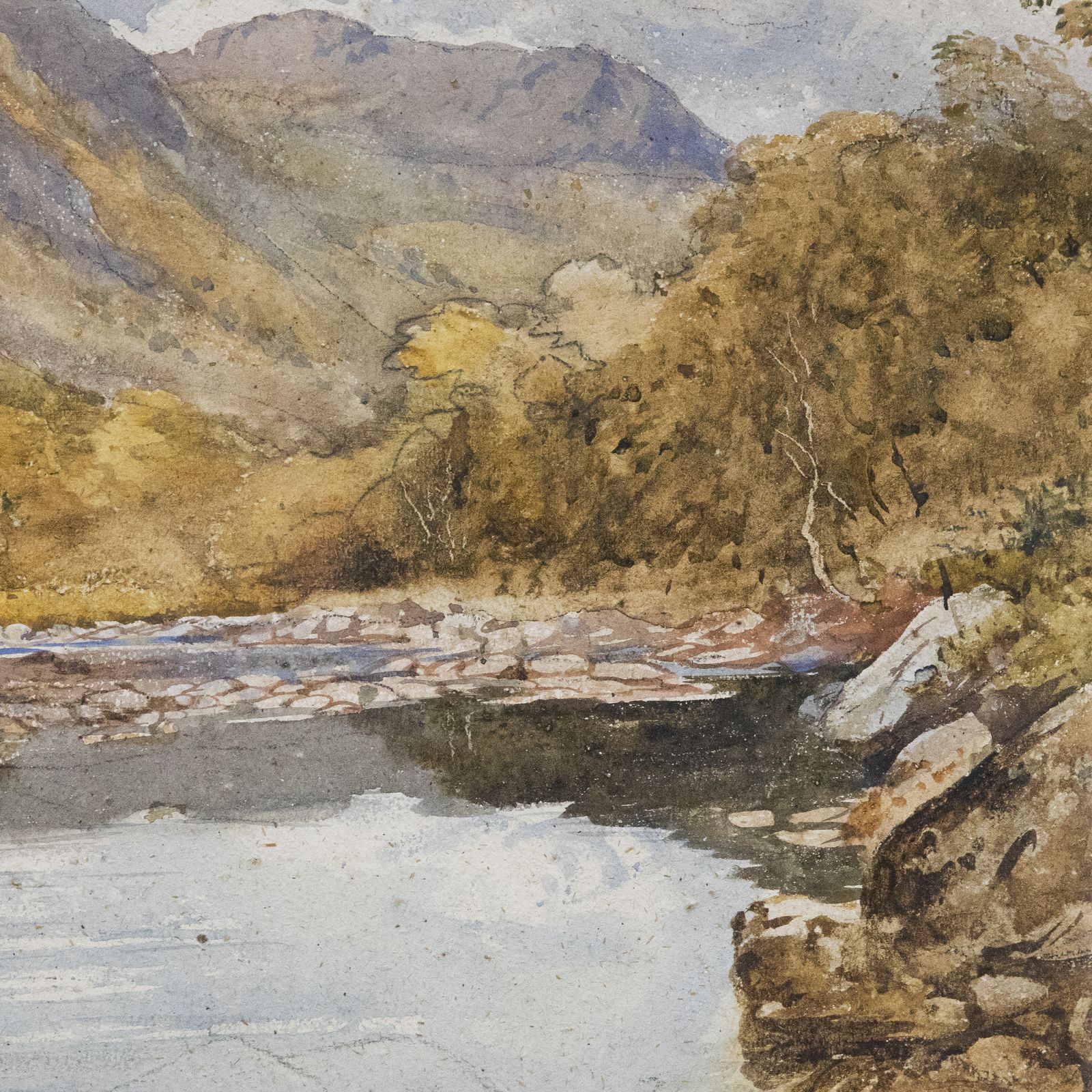 Attrib. David Cox Jr Arws Framed Late 19th Century Watercolour, Dolwyddelan photo Art