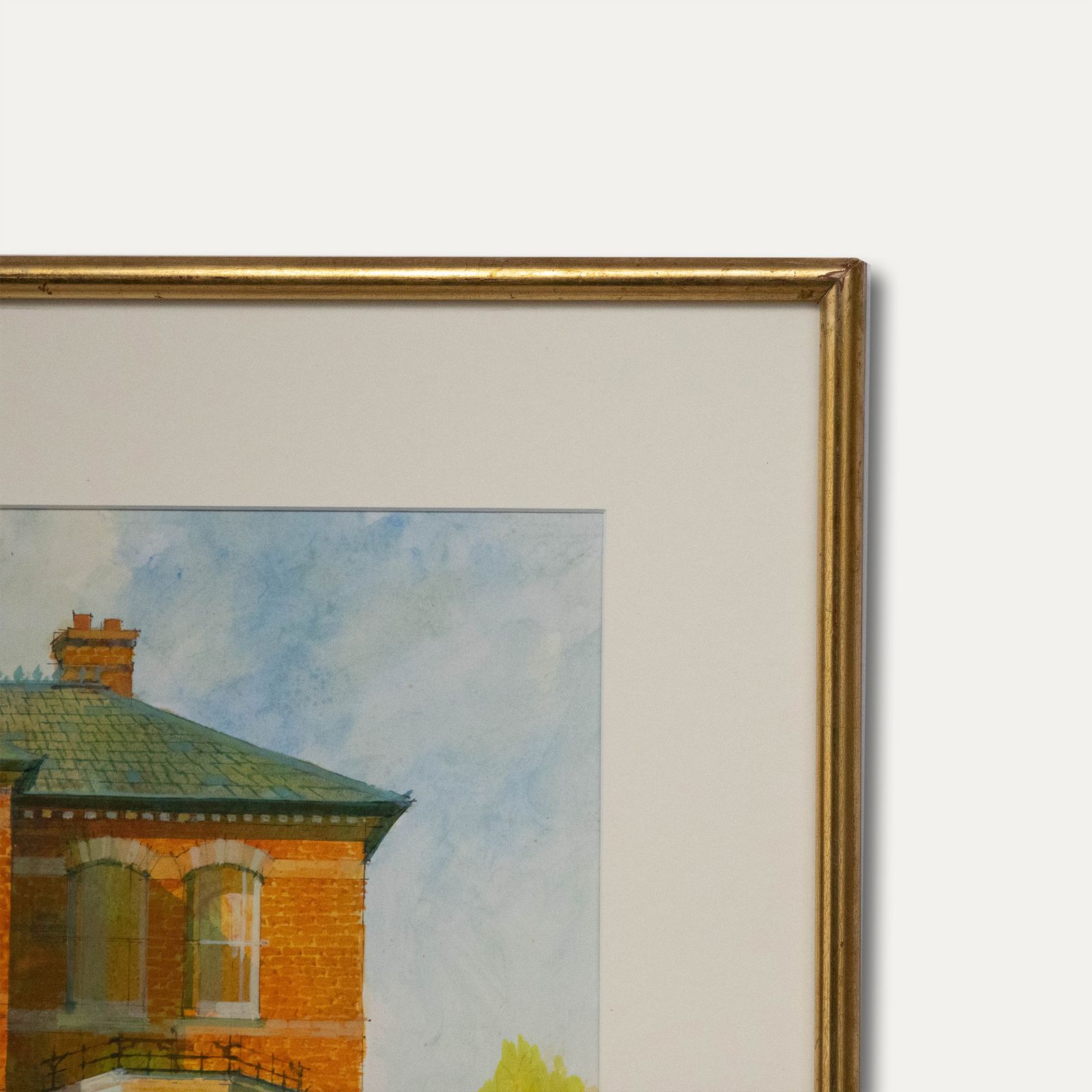 Grenville Cottingham Rsma Rba (1943 2007) Watercolour, The Red Brick House photo 241.0