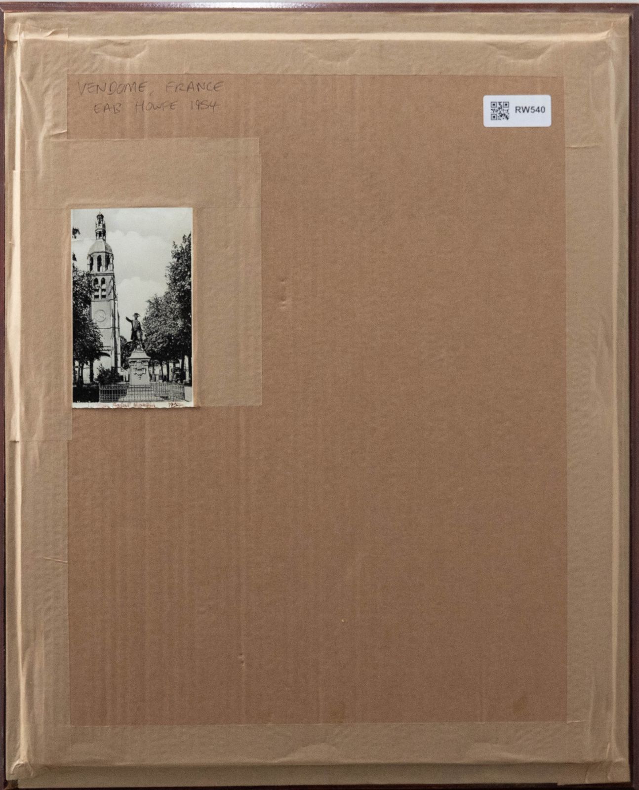 Howfe French Mid 20th Century Watercolour, Saint Martin Tower, Vendome photo for sale