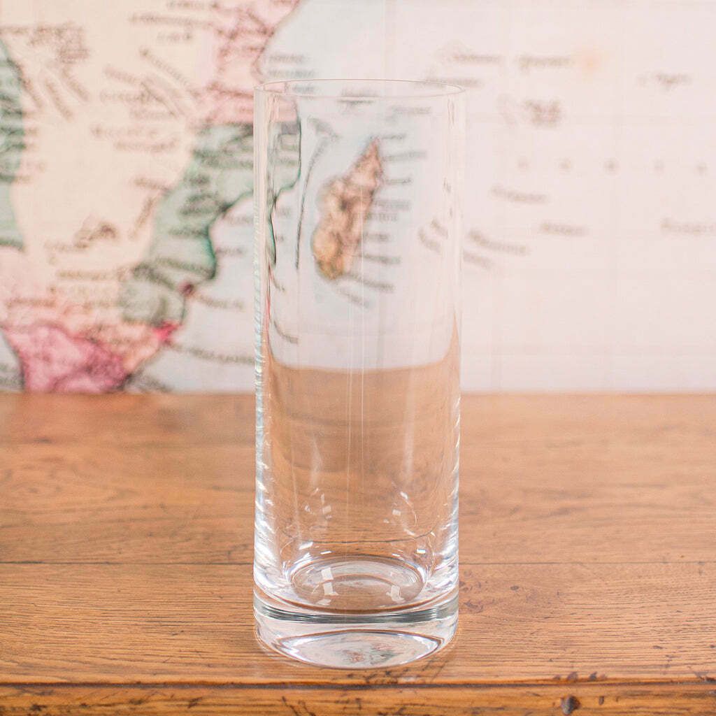 Vintage Flower Vase, Czech, Clear Glass, Bouquet Sleeve, Late 20th Century, 1980 photo furniture