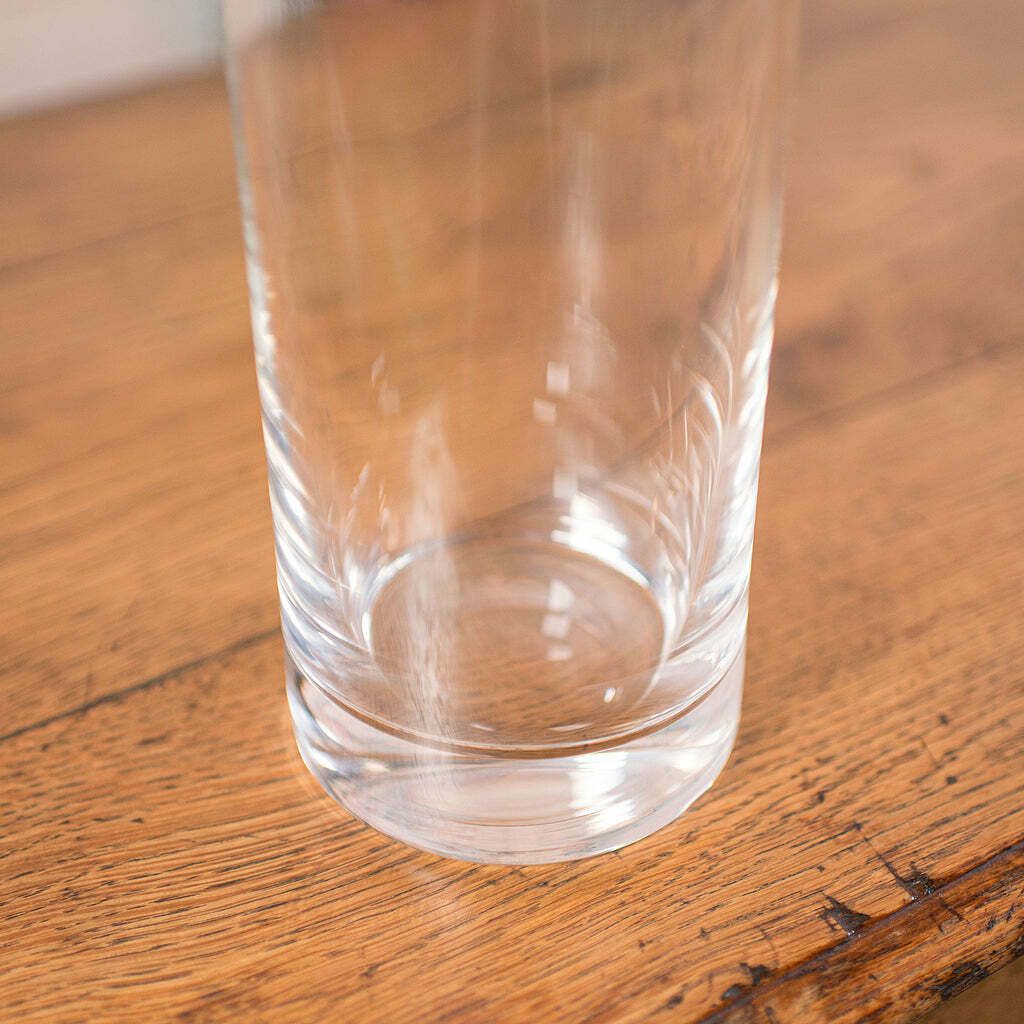 Vintage Flower Vase, Czech, Clear Glass, Bouquet Sleeve, Late 20th Century, 1980 photo buy