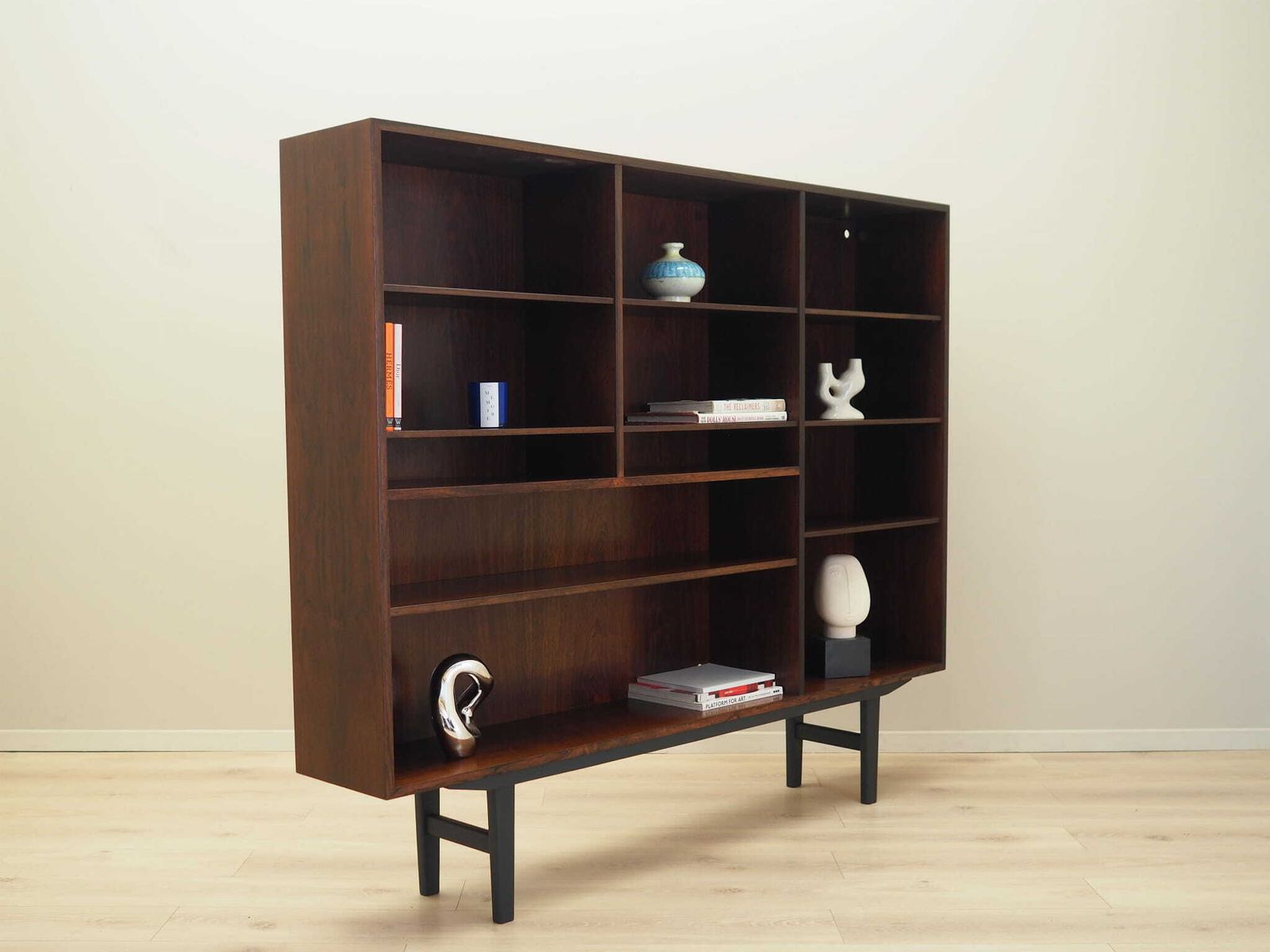 Mahogany Bookcase, Danish Design, 1970s, Manufacturer: Omann Jun photo Furniture