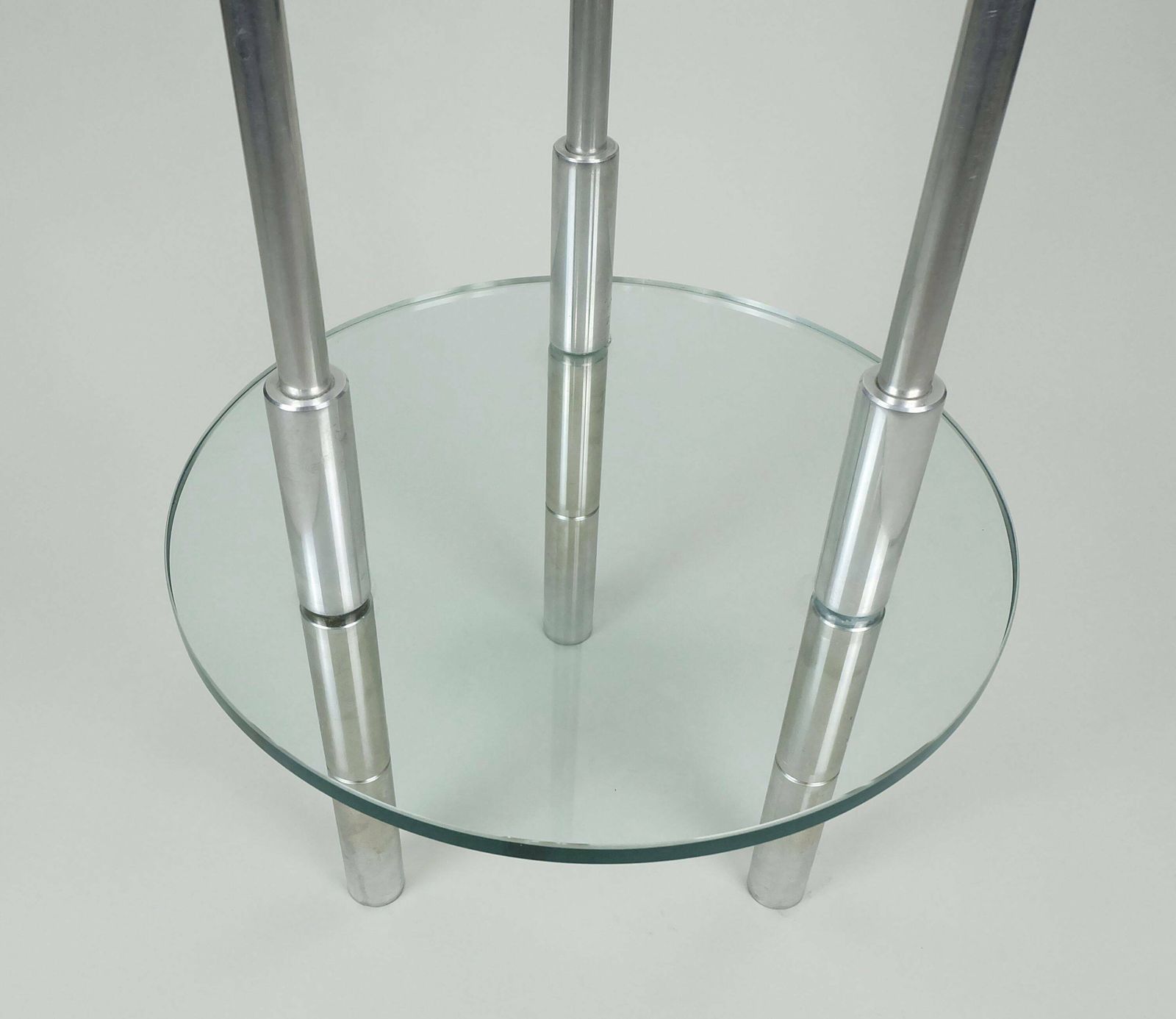 photo furniture Large Knut Hesterberg Candle Holder Stainless Steel And Glass Candelabra 1970s