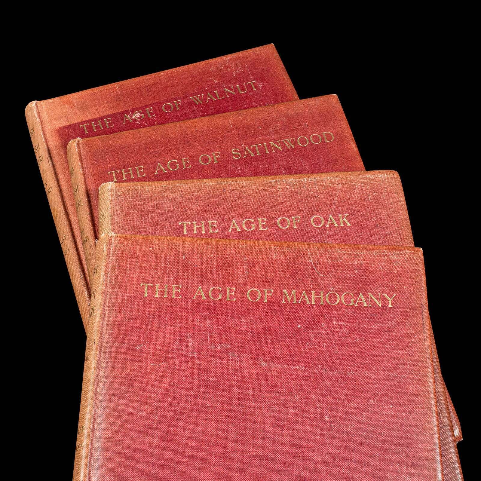 4vol Antique Reference Book Set, British Furniture, English, Macquoid, Edwardian