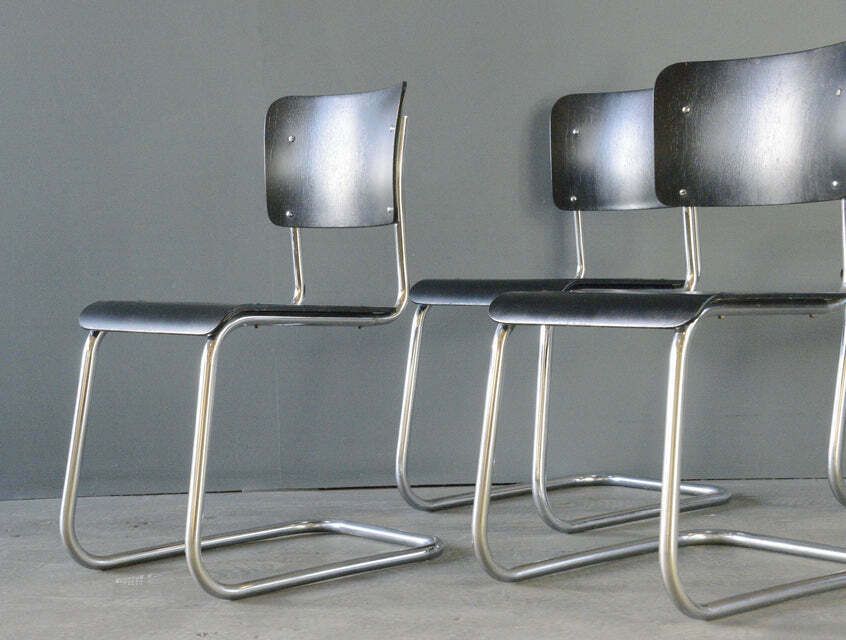 Bauhaus Cantilever Chairs By Pohlschröder Circa 1930s photo for sale