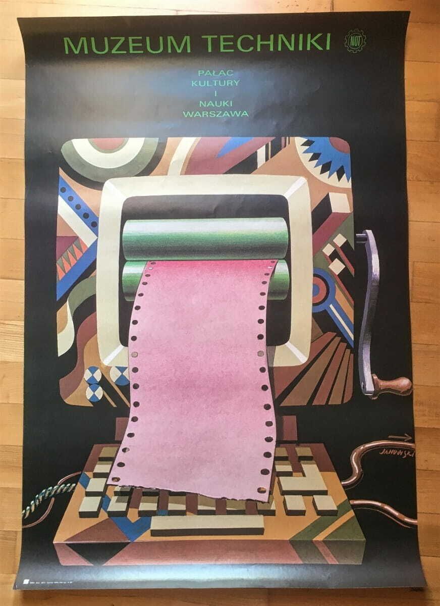 Exhibition Poster Of The Not Museum Of Technology In Warsaw, Author: Witold Janowski