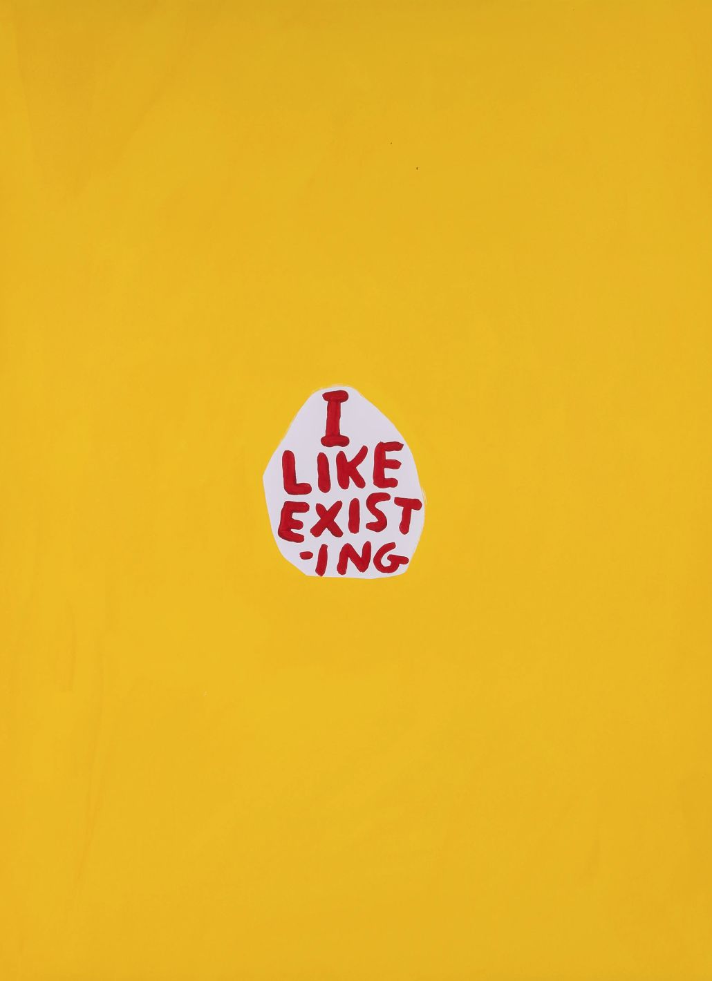 David Shrigley I Like Existing