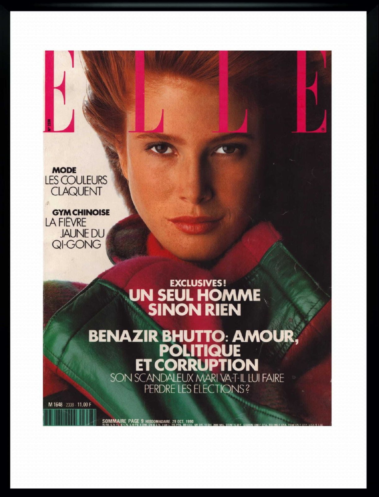 Framed Cover Of Elle From 1990 Photo By Marc Hisprad